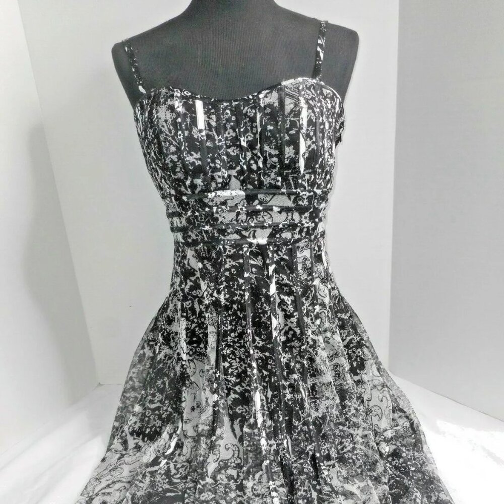 Js Collections Fit & Flaretulle Corset Cocktail M… - image 2